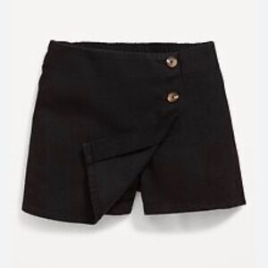 Iris Black Women's Button Wrap Skorts
